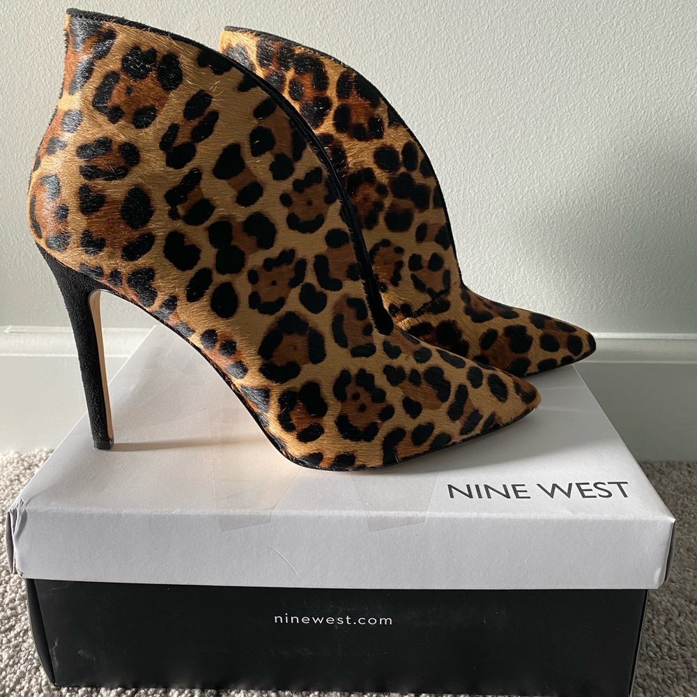 Nine West Leopard Bootie